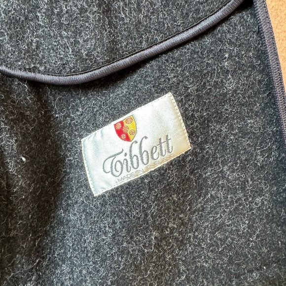 VTG Tibbett Jacket Mens 44 Tan-Brown Wool Blend Heavy Coat Made In England - Picture 9 of 14